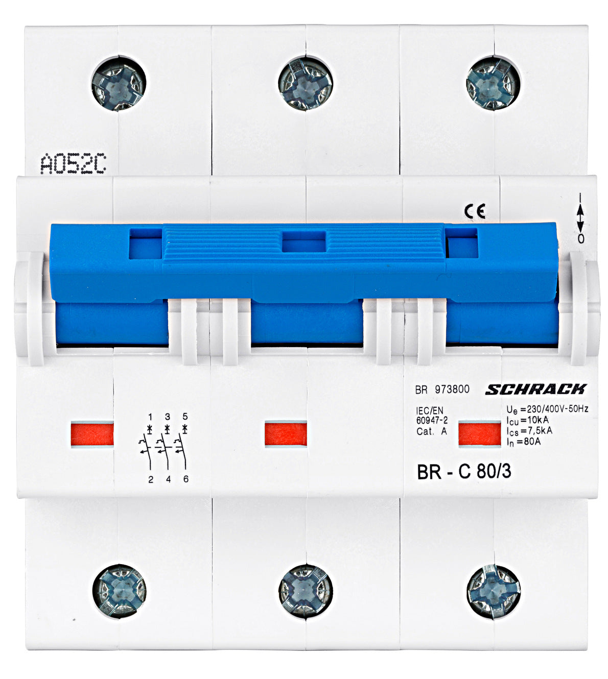 High Current Miniature Circuit Breaker, 3 pole, 10kA