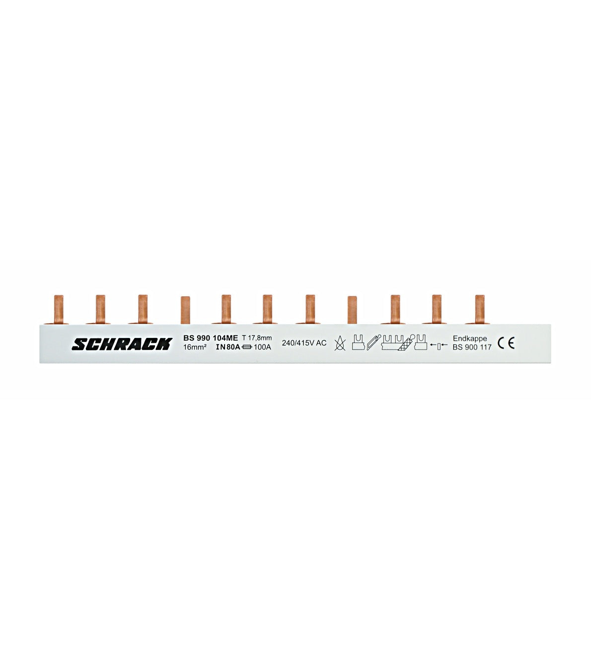 Small Connect, Busbar 1-pole, 1m, 1MW, Phase