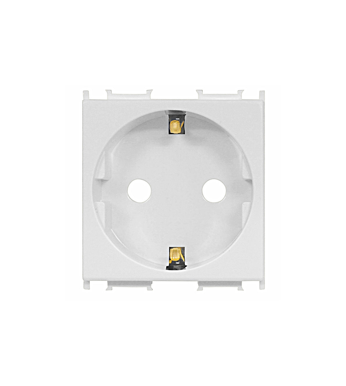 Socket with child protection, white