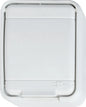 Surface mounted socket child protection clear white aquq top