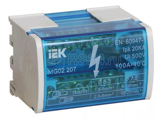Terminal Block for DIN-rail, L+PEN, IEK