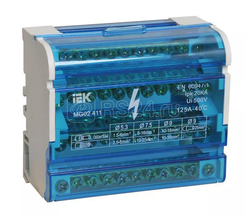 Terminal Block for DIN-rail, L+PEN, IEK