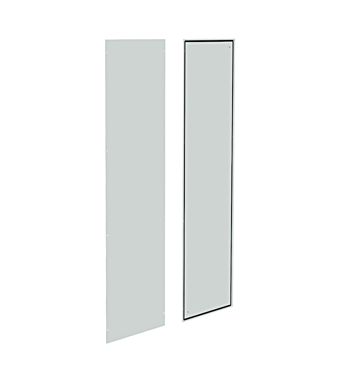 Side panels (pair) H=2000 sheet steel RAL7035