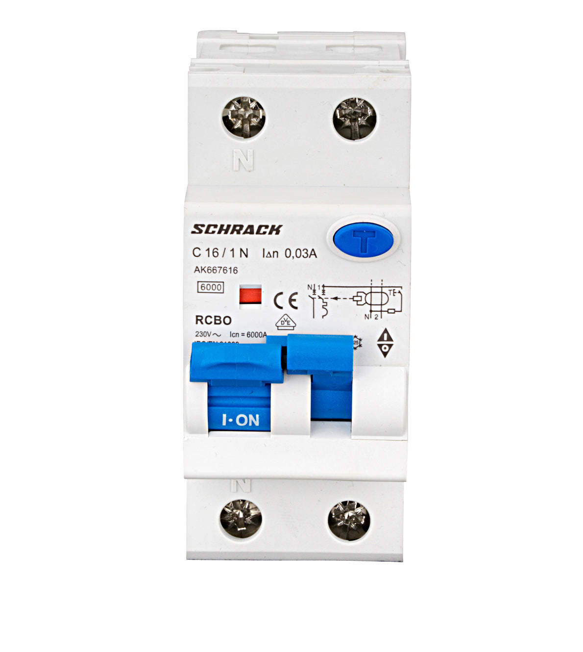 Combined MCB/RCD (RCBO) 1+N, AMPARO 6kA, 30mA, Typ A