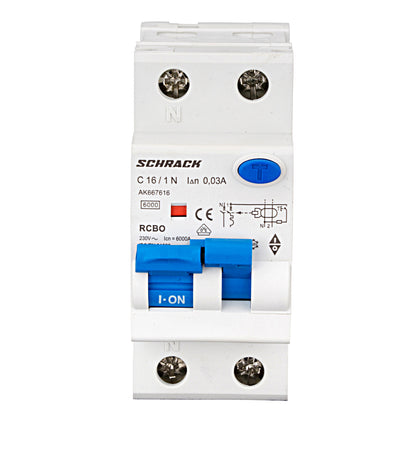 Combined MCB/RCD (RCBO) 1+N, AMPARO 6kA, 30mA, Typ A