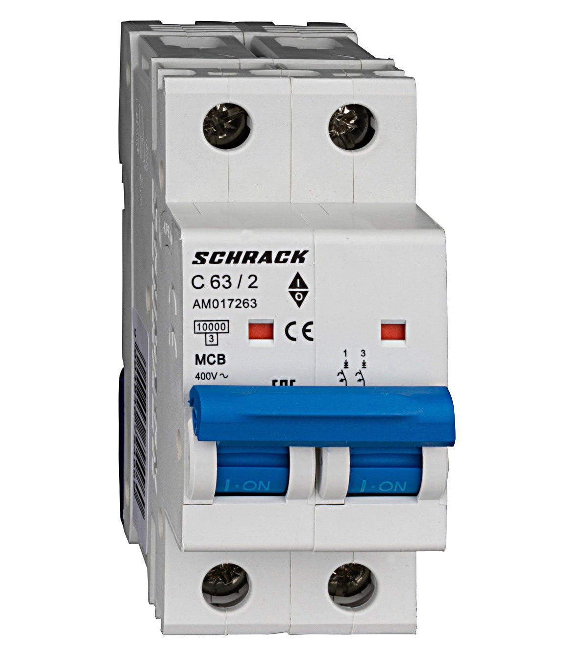 Miniature Circuit Breaker (MCB) AMPARO 10kA, C 63A, 2-pole