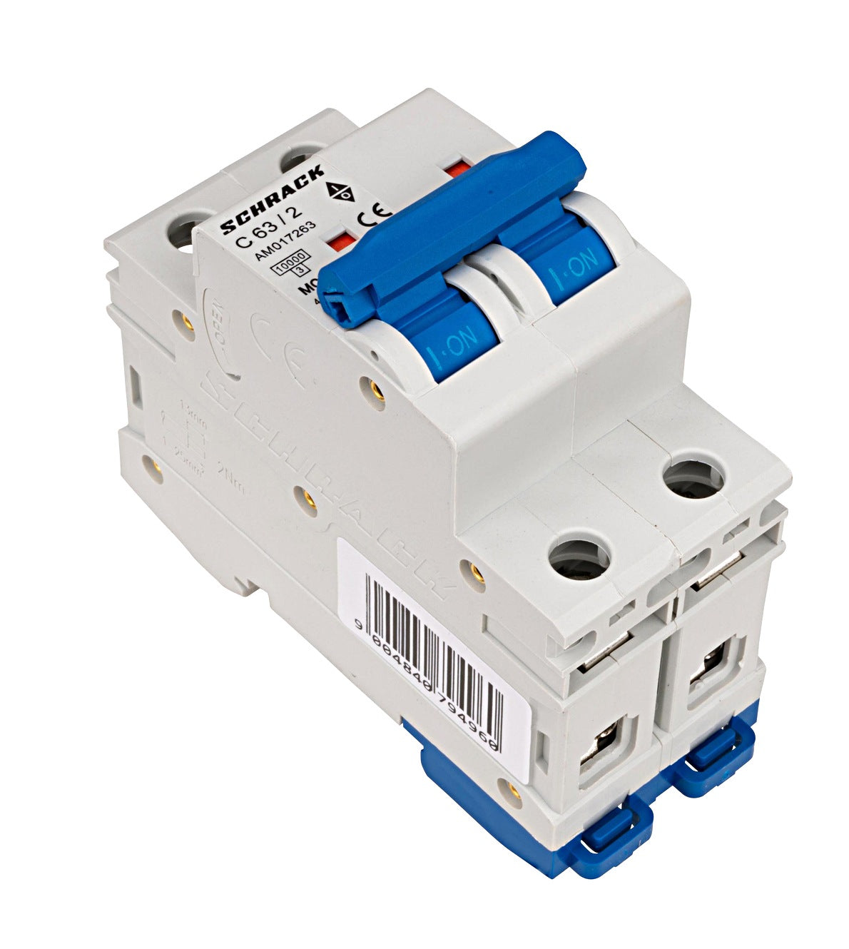 Miniature Circuit Breaker (MCB) AMPARO 10kA, C 63A, 2-pole