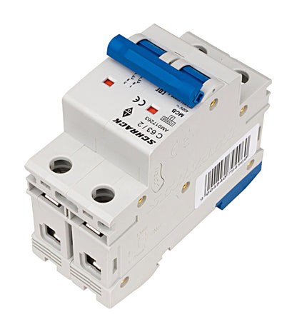 Miniature Circuit Breaker (MCB) AMPARO 10kA, C 63A, 2-pole
