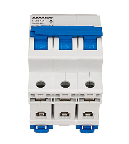 Miniature Circuit Breaker (MCB) AMPARO 10kA, D 25A, 3-pole