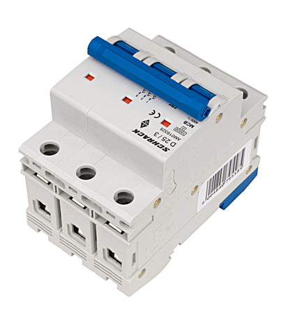 Miniature Circuit Breaker (MCB) AMPARO 10kA, D 25A, 3-pole
