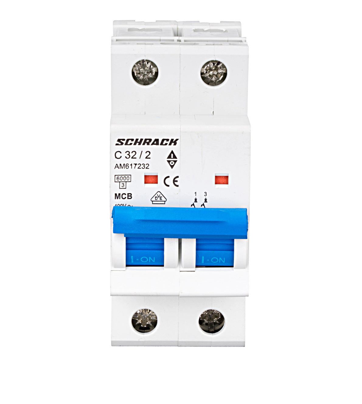 Miniature Circuit Breaker (MCB) AMPARO 6kA, 2-pole
