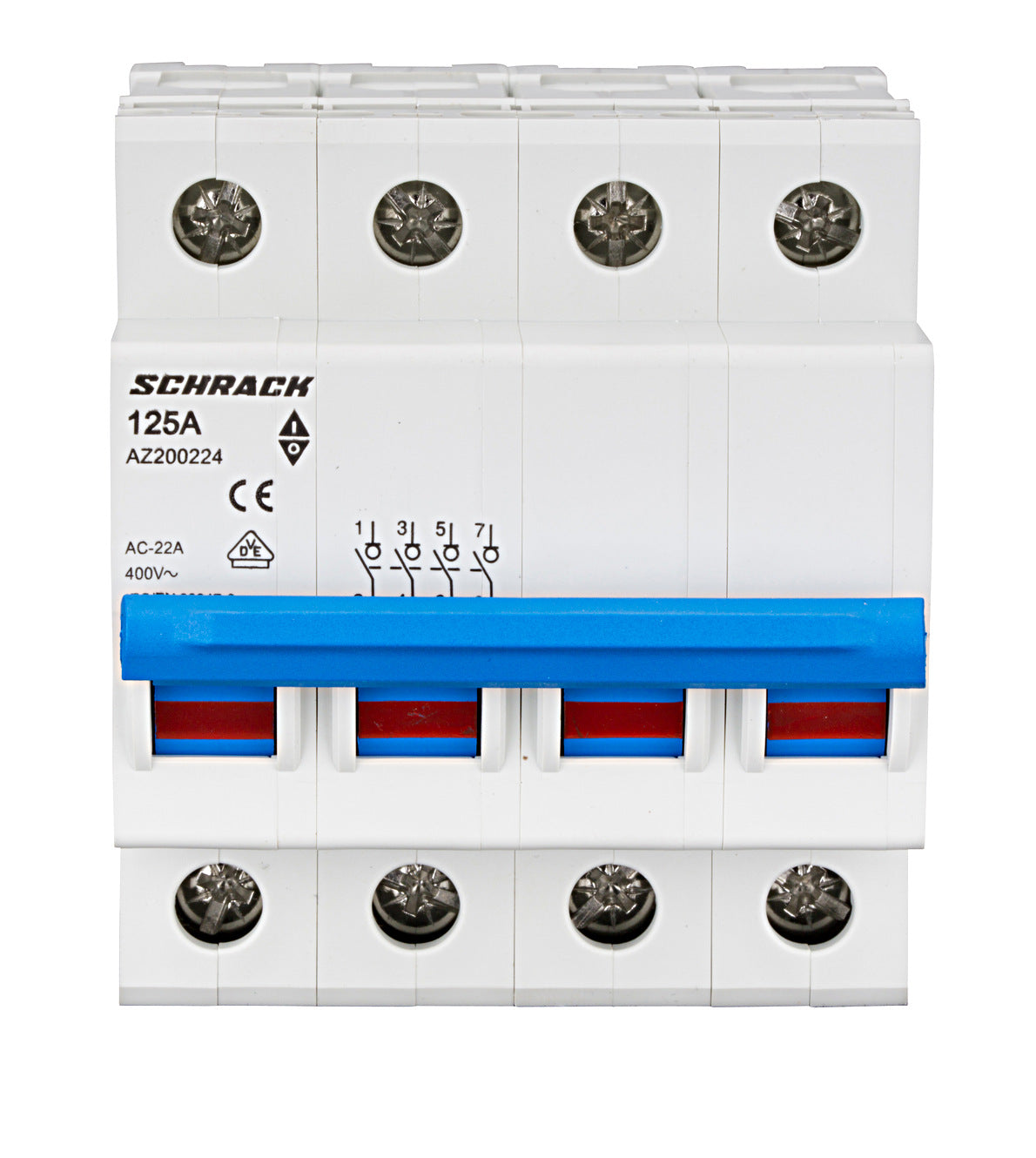 Main Load-Break Switch (Isolator) 125A, 4-pole