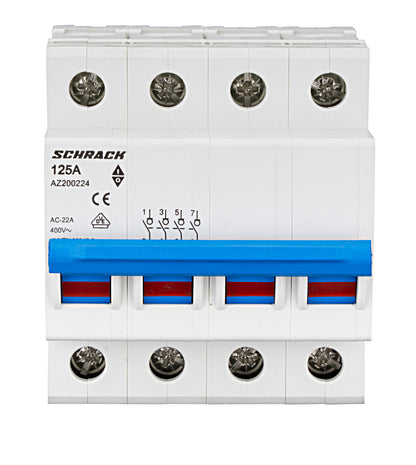Main Load-Break Switch (Isolator) 125A, 4-pole