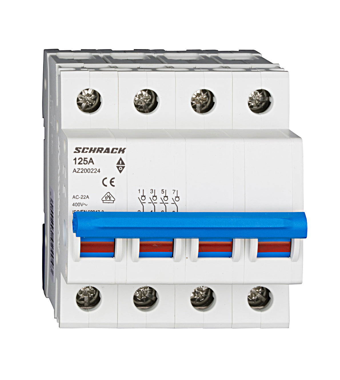 Main Load-Break Switch (Isolator) 125A, 4-pole