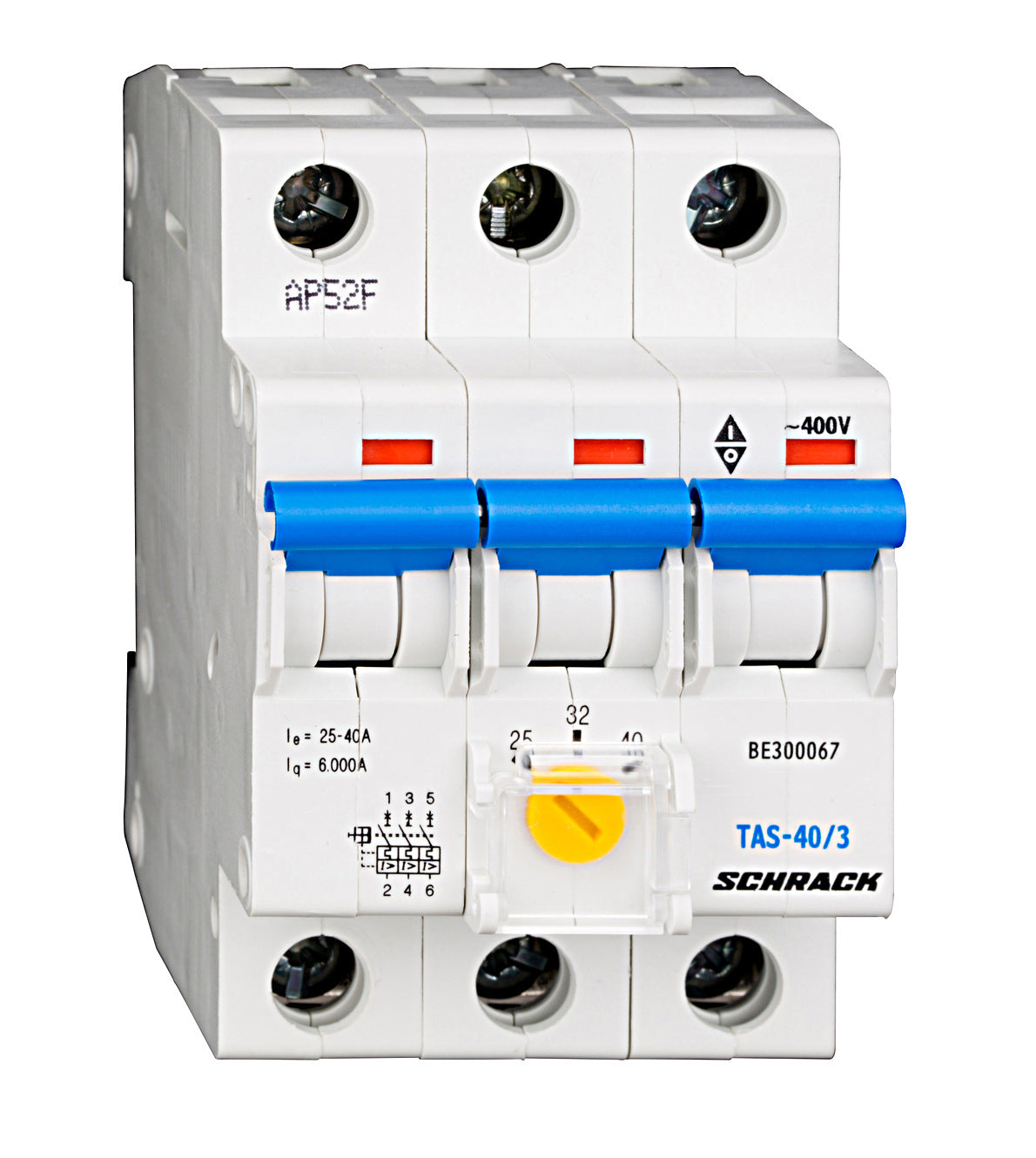 Tariff switch, TAS, setting range