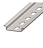 DIN-rail low, perforated, sendzimir zinced