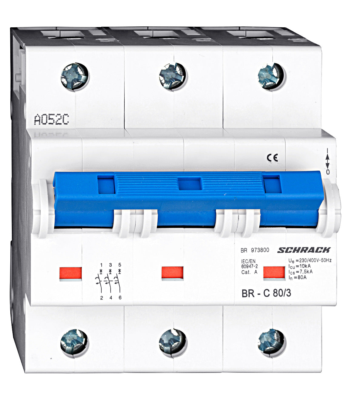 High Current Miniature Circuit Breaker, 3 pole, 10kA