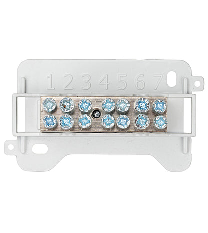 Earth bar, short version, 7 terminals