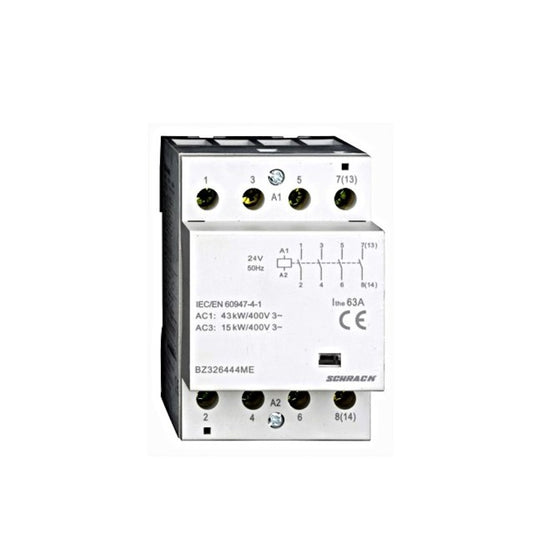 DIN Rail contactor 63A, 4 NO, 230VAC, 3MW, AMPARO