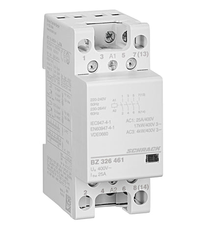 Modular contactor 25A, 4 NO, 230VAC, 2MW
