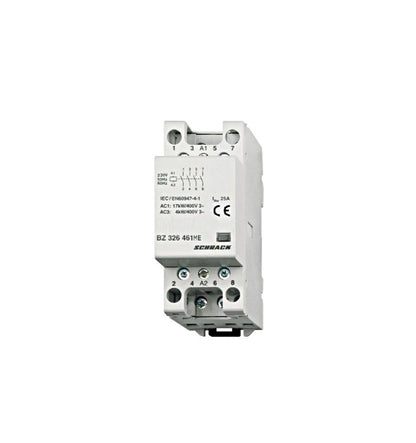 DIN Rail contactor 25A, 3 NO + 1 NC, 230VAC, 2MW, AMPARO