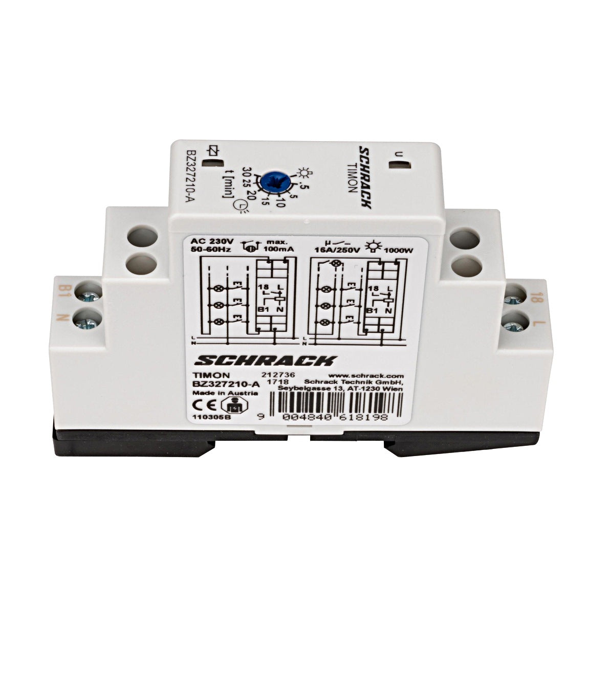 Staircase Timer TIMON, 0.5-30min, 16A