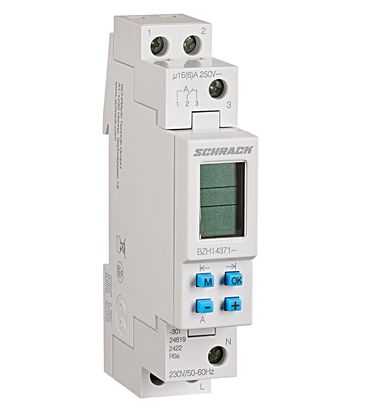 Digital 1 channel day/week timer, 1MW