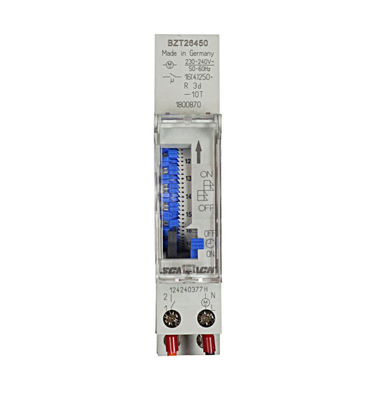 Mechanical time switch quarz 1NC, 1MW