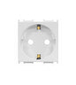 Socket with child protection, white
