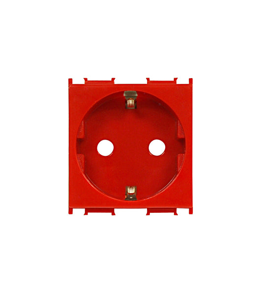 Socket with higher protection cover red 16A