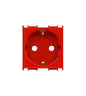 Socket with higher protection cover red 16A