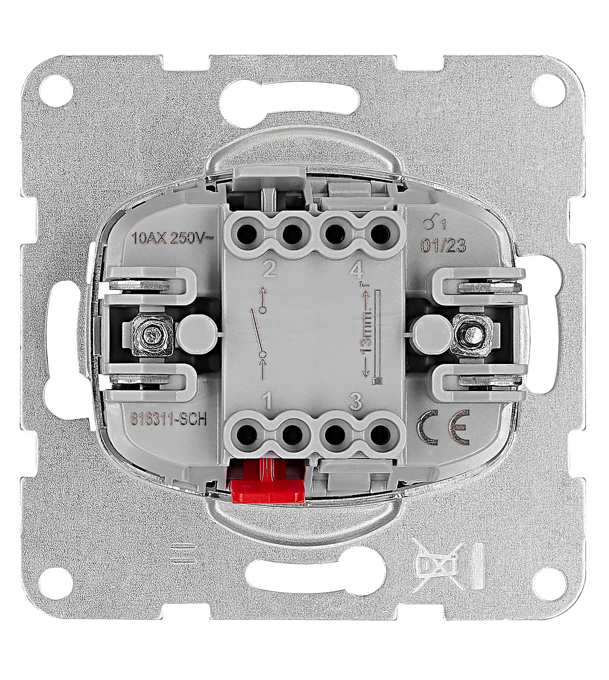 One-way switch insert, cage clamps