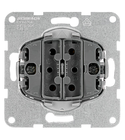 Two-gang one-way switch insert, cage clamps