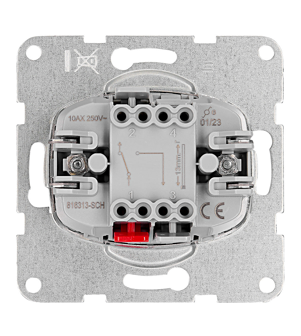 Two-way switch insert, cage clamps