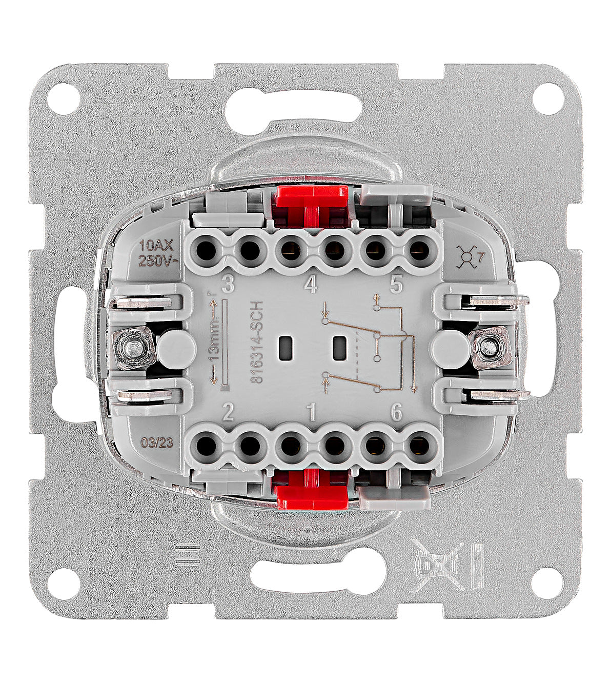 Intermediate switch, cage clamps