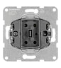 One gang push button insert, 1 NO, cage clamps