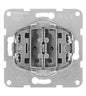 Two-gang two-way switch insert, cage clamps