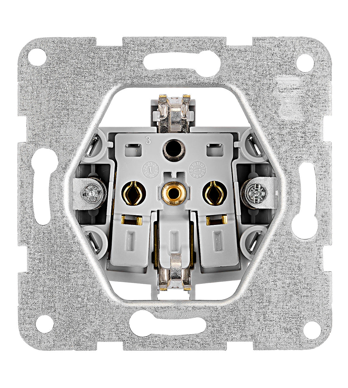 Socket outlet, cage clamps, 10 pcs white