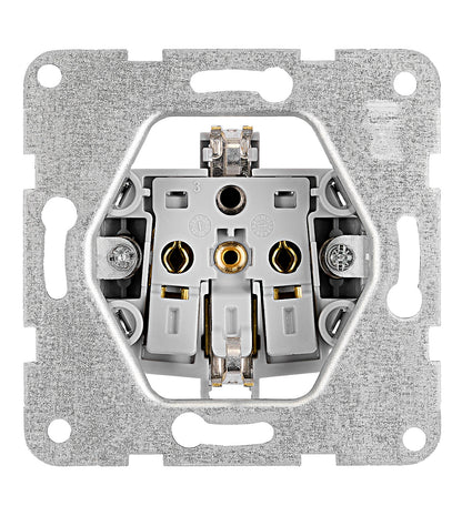 Socket outlet, cage clamps, 10 pcs white