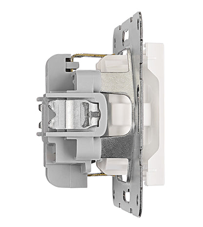 Socket outlet, cage clamps, 10 pcs white