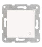 Socket outlet, flap cover, cage clamps, 1 pcs, white