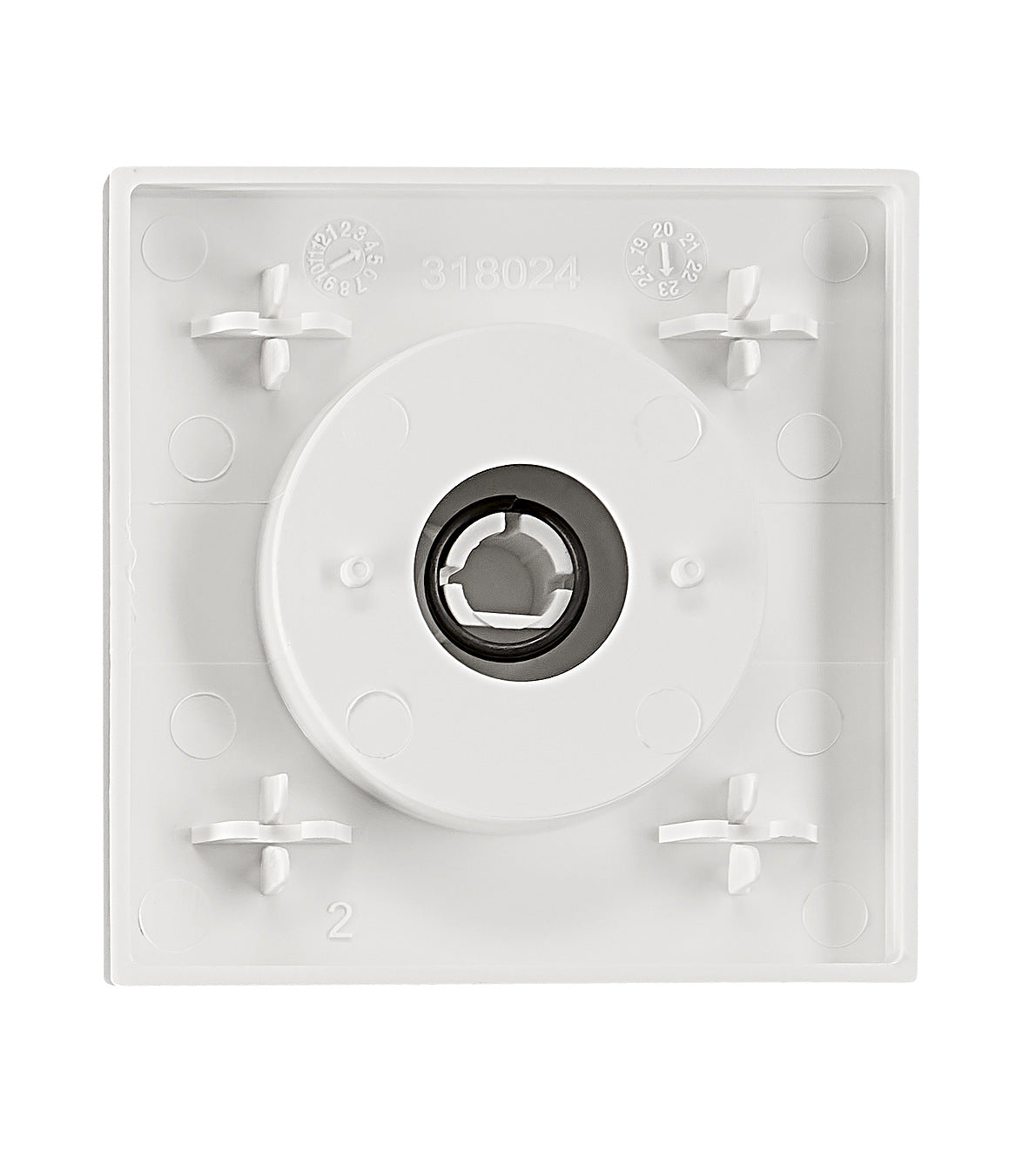 Dimmer cover, white