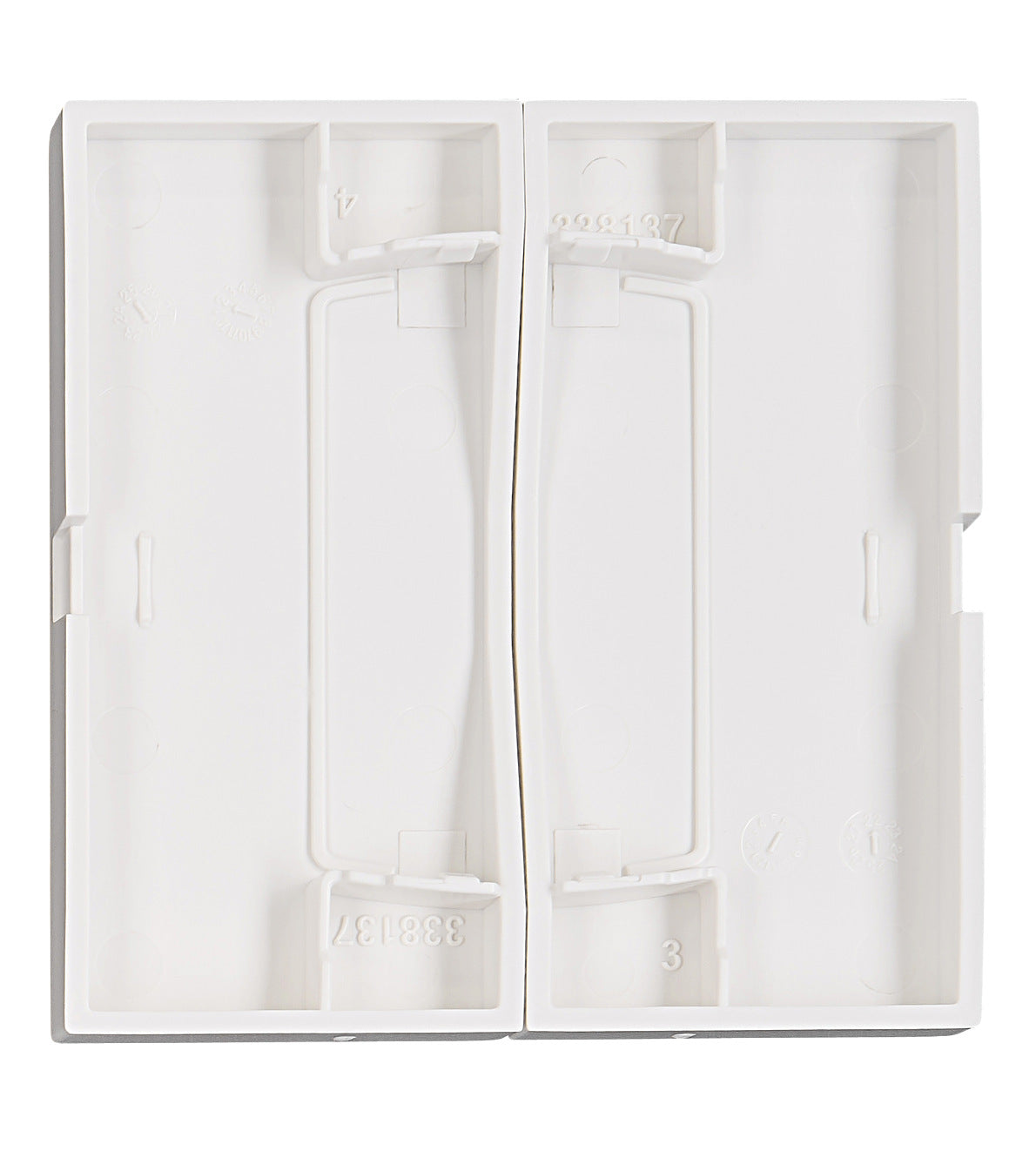Rocker S 50 2-gang, white