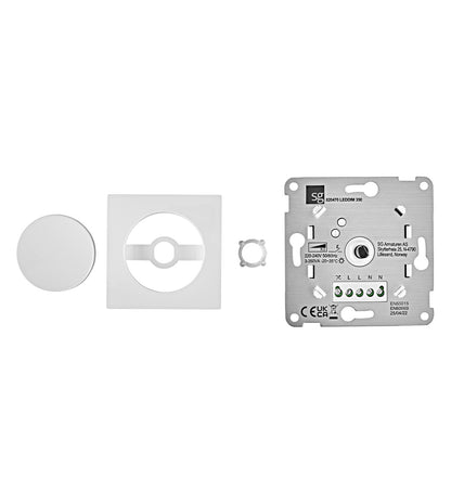 Dimmer insert 3-350 VA, dimmable LED, incl. cover VISIO S 55
