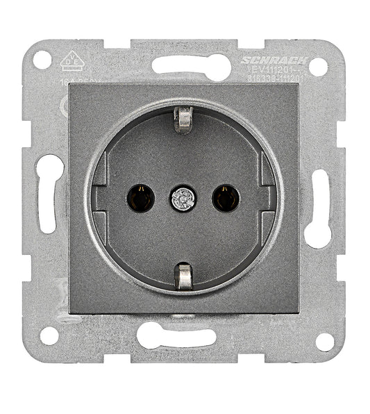 Socket outlet, cage clamps, anthracite