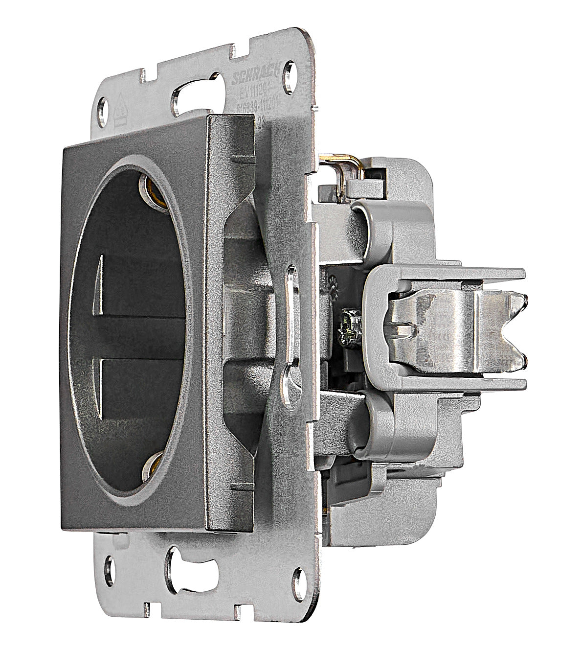 Socket outlet, cage clamps, anthracite