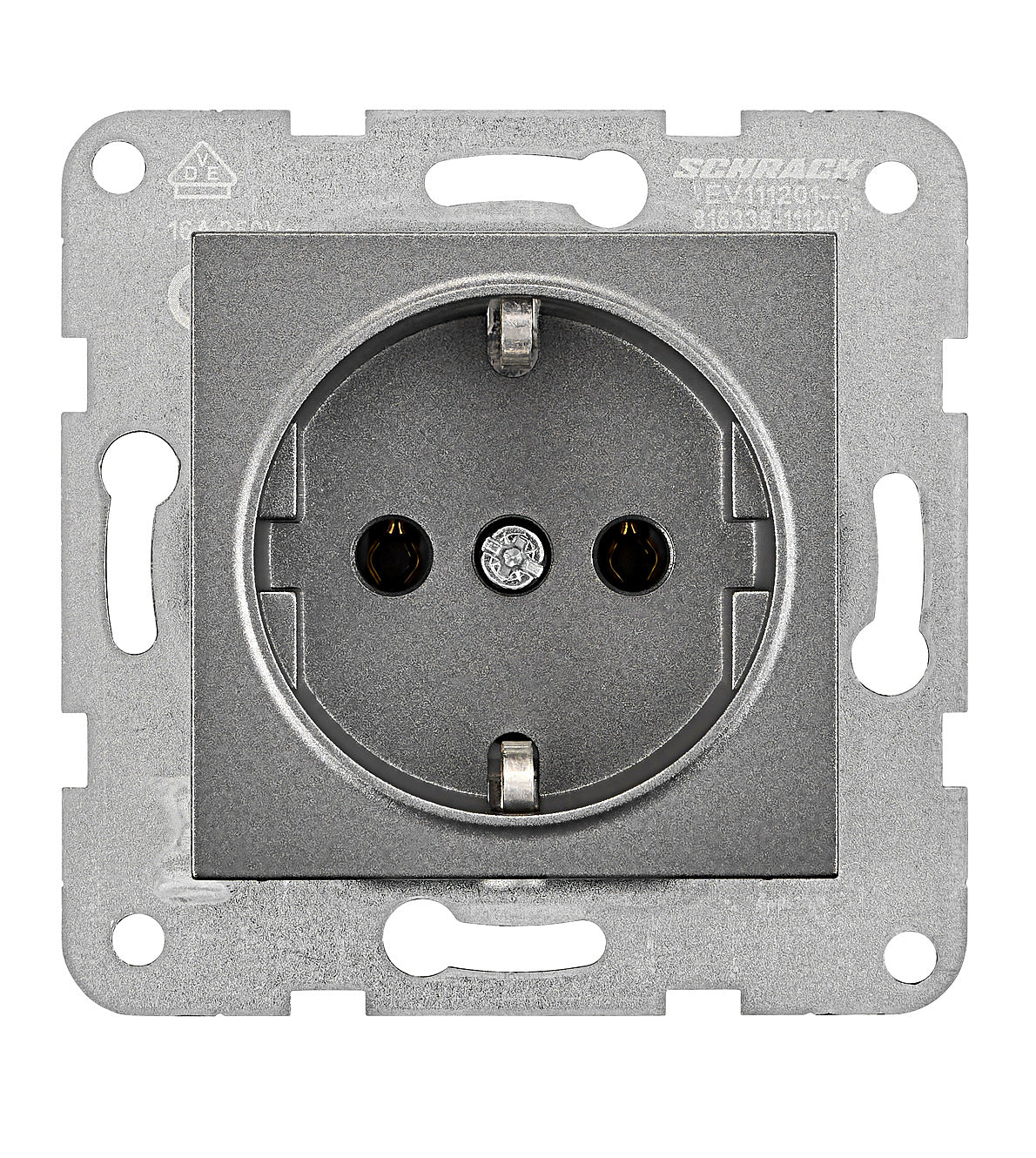 Socket outlet, cage clamps, anthracite