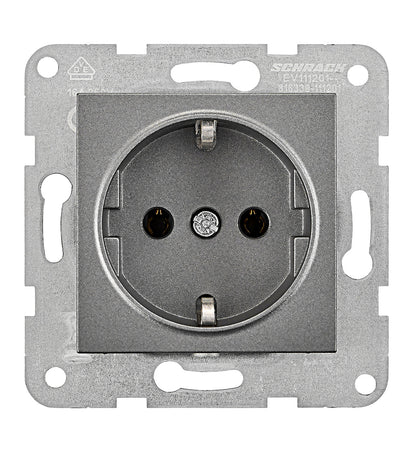 Socket outlet, cage clamps, anthracite