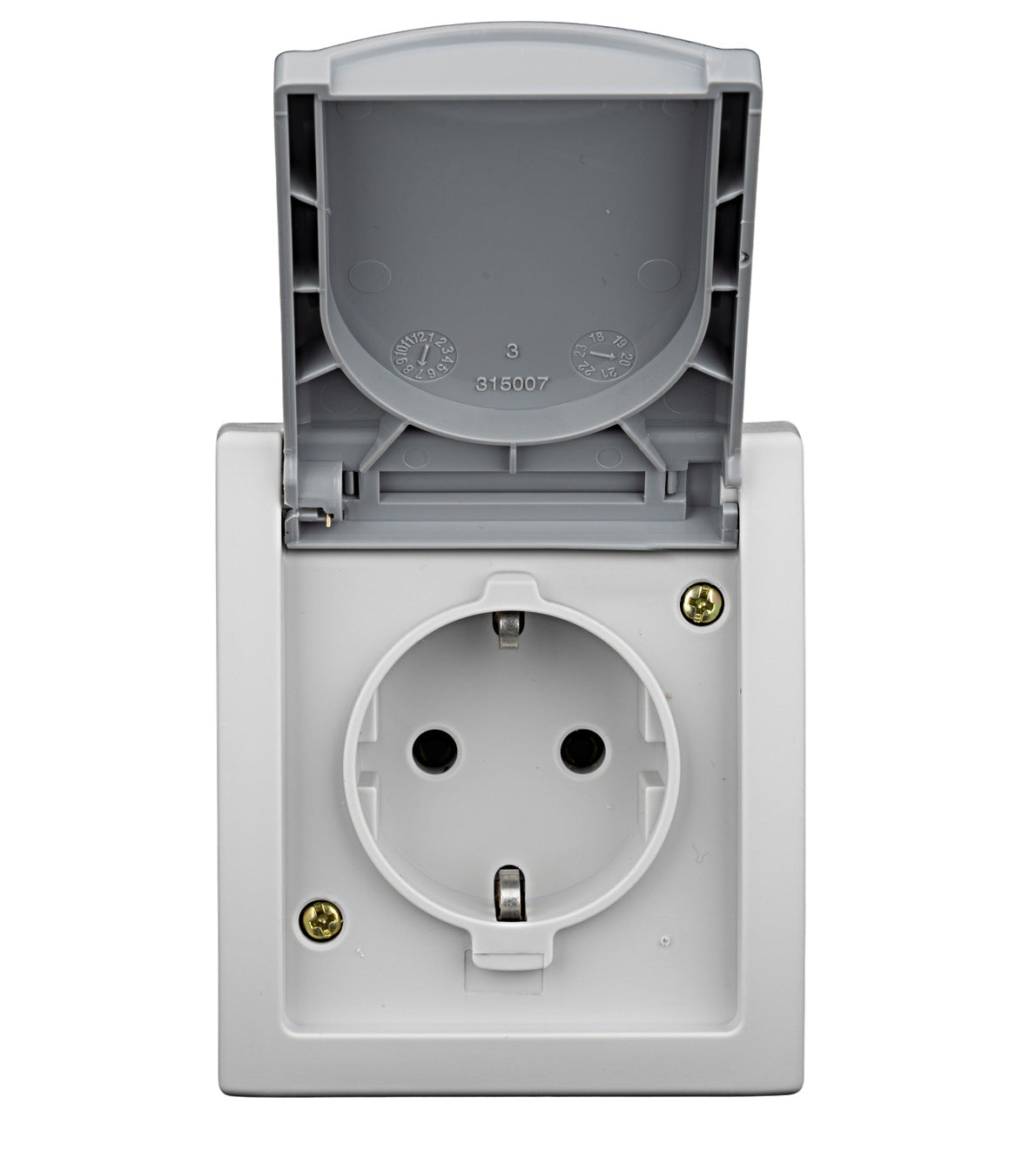 Socket outlet, cage clamps, VISIO IP54, EV211