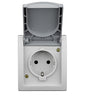 Socket outlet, cage clamps, VISIO IP54, EV211